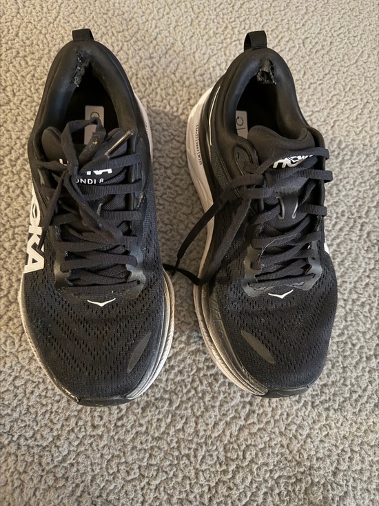 Hoka One One Shoes - Hoka One One Men's Black and White Running Shoes